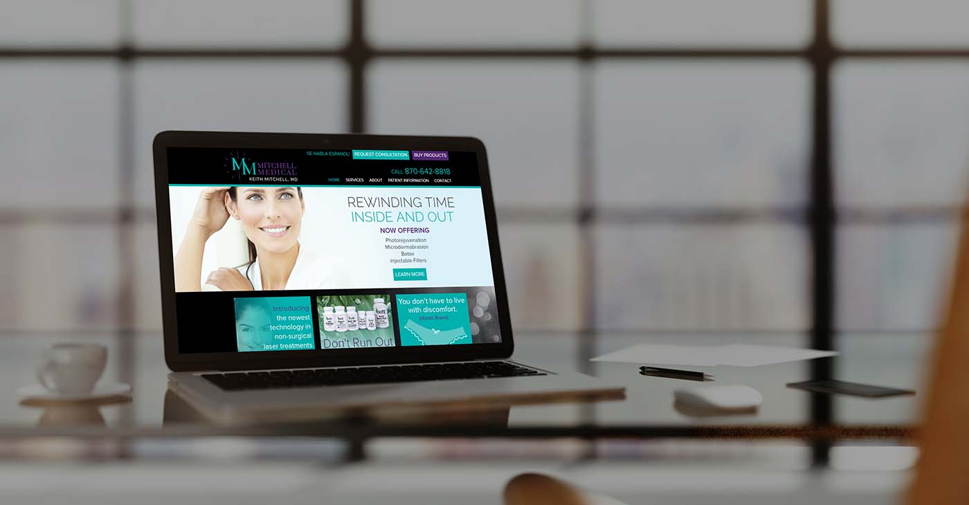 Web design by Affordable Image for Mitchell medical